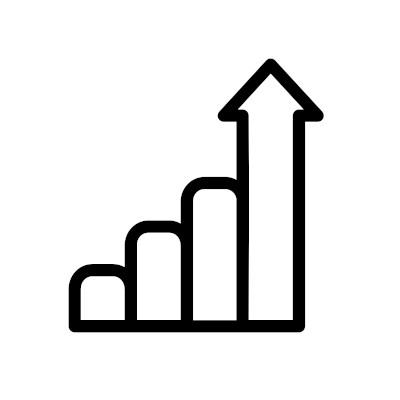 Croissance accélérée pictogramme