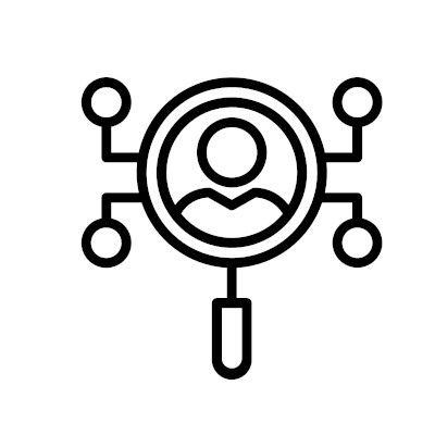 Personnalisation pictogramme miroir avec une personne dedans pour donner ses besoins personnalisés