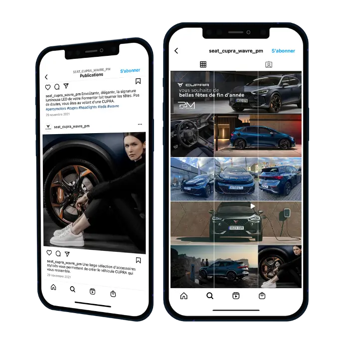 Instagram Seat Cupra Wavre de Percy Motors